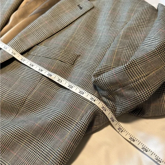 Ralph Lauren Plaid Blazer 48R Silk Wool Sport Coat Classic Preppy - Picture 10 of 11